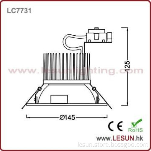 cool white 1100lm CE 15w led dimmable downlight LC7731